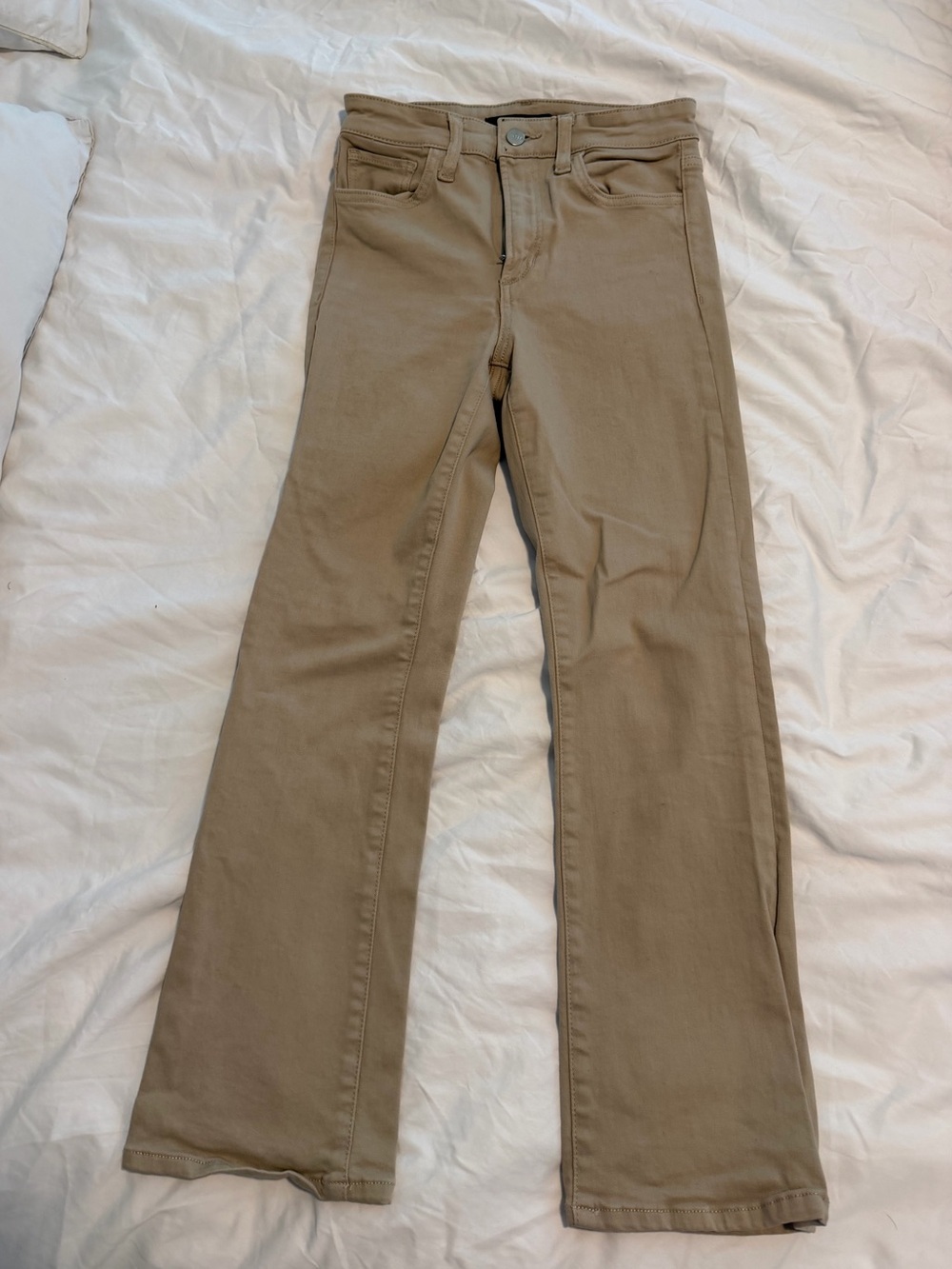Joe's Jeans Wide-Leg coated jeans in Tan
